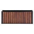 thumbnail image 1 of Grapevine Slat Wood Planter, Rectangular, 23.6IN, 1 of 6