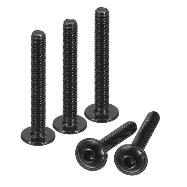 Unique Bargains Flanged Button Head Socket Cap Screws, 25 Pack M4x35mm 304 Stainless Steel Bolts