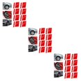 thumbnail image 1 of maskred 8x Rouge Durable Réfléchissant Jante Décalcomanies pour la Personnalisation des Pneus de Voiture Résistant aux Intempéries 3Set, 1 of 6