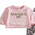 thumbnail image 4 of Baby Boys 2PCS Pants Sets Long Sleeve Round Neck Sweatshirt Tops Solid Color Pants Sets, 4 of 5