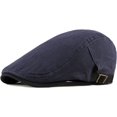 thumbnail image 2 of LinYooLi Newsboy Cap Spring Summer Sun Hat Adjustable Solid Ivy Flat Cap Men Women Beret Breathable Cotton Beret Hat, 2 of 7