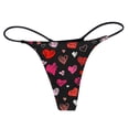 thumbnail image 4 of FhsagQ Panties Panties for Women Plus Size with Robe Comfort Soft G String T Back Low Rise Panties Underpants Women's Women's Panties Panties for Women Plus Size Red L, 4 of 5