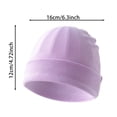 thumbnail image 2 of Splozh Boy and Girl Hat Baby Boy Girl Cotton Preemie Hats Toddler Winter Hat Dark Gray,One Size, 2 of 2