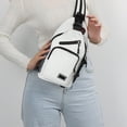 thumbnail image 4 of EGNMCR Women's Adjustable Crossbody Bag Convertible Chest Shoulder Bag With Multiple Pockets Nylon Backpack, 4 of 6