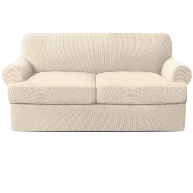 MesaSe Stretch Couch Cushion Slipcovers Replacement Simple Solid Color All-Inclusive Cushion Sofa Cover Gift for Families Friends