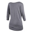 thumbnail image 2 of Matchstick Women's 3/4 Sleeve Basic Drape Top with Side Shirring, 2 of 4