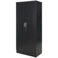 thumbnail image 2 of Pemberley Row Laminated Engineered Wood Tobacco Armoire Rectangular Stain Resistant 72" Unassembled, 2 of 6