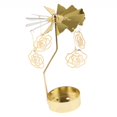 thumbnail image 1 of GUOOL Xmas Decor Rotary Candlestick Candle Holder Tealight Lantern Candelabra Rose, 1 of 9