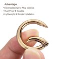 thumbnail image 4 of Unique Bargains Light Gold Zinc Alloy Spring Gate O Ring Snap Clip Buckle 10 Pack, 4 of 5