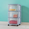 thumbnail image 5 of Sterilite 3 Drawer Cart - Blue, 5 of 5
