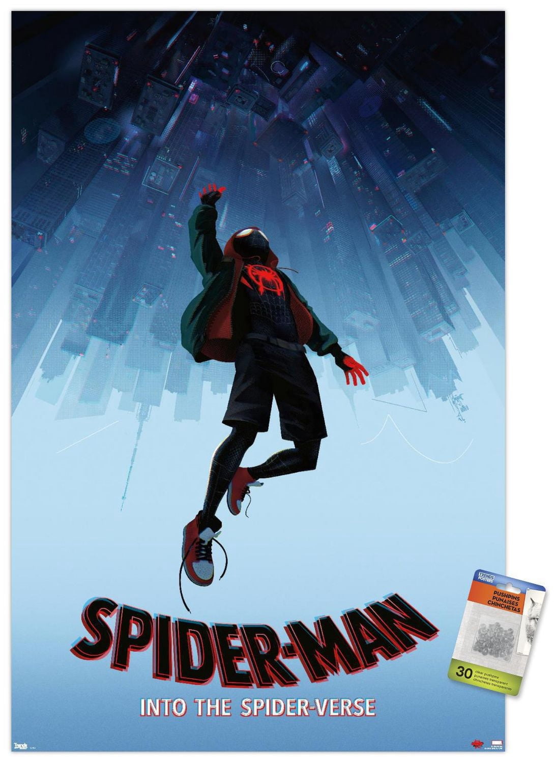 Marvel Spider-Man - Into The Spider-Verse - Falling Wall Poster, 22.375" x 34"