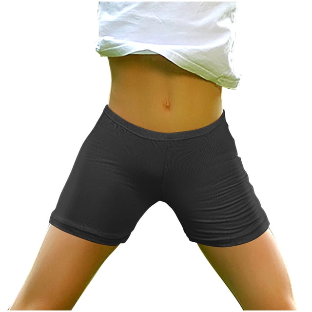 Birdeem Girls Casual Spring and Summer Solid Elastic Waist Kids Shorts