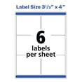thumbnail image 5 of Avery White Laser Labels for Color Printing, 3 x 3-3/4 Label, 150 per Pack (6874), 5 of 5