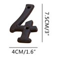 thumbnail image 1 of EGNMCR Room Decor Home Decor Creative Alloy Wrought Iron Number Letter Creative DIY House Number storage A, 1 of 2