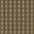thumbnail image 1 of Ahgly Company Tapis d'Intérieur Lavables à la Machine, Carrés Transitionnels, Brun Cuivre, 4' Carré, 1 of 7
