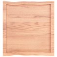 thumbnail image 3 of vidaXL Table Top Light Brown 60x60x(2-4) cm Treated Solid Wood Live Edge, 3 of 5