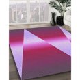 thumbnail image 3 of Ahgly Tapis d'Intérieur Lavable en Machine Carré Transitionnel Lilas Violet Riche, 4 Pieds Carré, 3 of 7