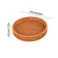thumbnail image 3 of EGNMCR Plastic Imitation Vines Woven Basket Storage Basket Fruit And Vegetable Storage Basket Snack And Candy Tray Bread Basket Multi Functional Storage Tray Plastics storage basket, 3 of 7
