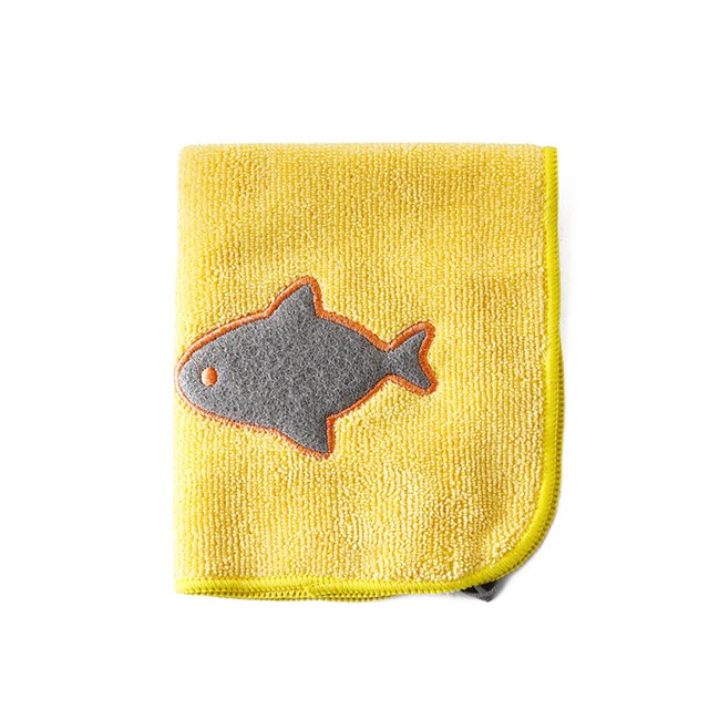 Microfibre Dish Bowl Pan Glass pan cleaning Cloths Washing Towel Cartoon Pattern Kitchen Cleaning Wiping Rags