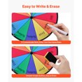 thumbnail image 4 of KFFKFF 12 in Spinning Prize Wheel, 12 Slots Spinning Wheel with Stand, Tabletop Win Fortune Roulette with a Dry Erase and 2 Markers, 6 Colors, Easy Assembly, 4 of 9