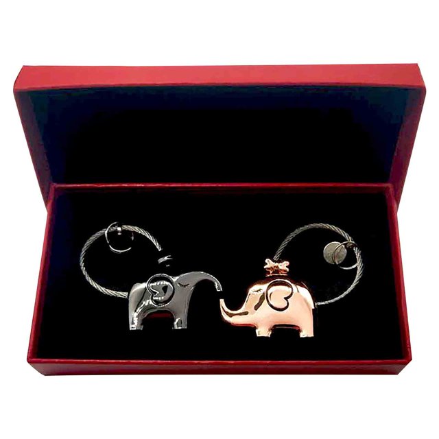 Cadeaux de la Saint-Valentin, Cadeaux de Noël pour Mari 2 Pcs Cadeau de la Saint-Valentin Cadeau de Noël Porte-Clés Rond en Acier Inoxydable Cadeaux de la Saint-Valentin pour Lui, Cadeaux de la Saint-Valentin pour Lui