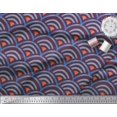 thumbnail image 2 of Soimoi Modal Satin Fabric Scales Geometric Printed Fabric 1 Yard 42 Inch Wide, 2 of 3
