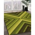 thumbnail image 3 of Ahgly Tapis Rectangulaire Lavable en Machine Intérieur Transitionnel Vert Pistache, 3 Pieds x 5 Pieds, 3 of 7