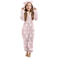 thumbnail image 1 of Pyjama pour Bébé Fille, Combinaison à Capuche à Manches Longues pour Chaleur Hivernale, 1 of 5