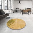 thumbnail image 4 of Ahgly Company Machine Washable Indoor Rectangle Transitional Saffron Yellow Area Rugs, 8' x 10', 4 of 7