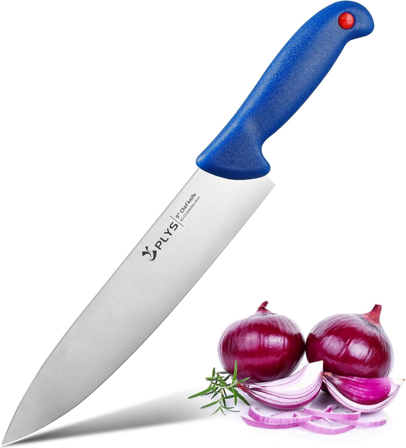 Plys Professional Chef Knife - Super Sharp Kitchen Knife - German High Carbon Stainless Steel Forged Knife - ABS Non-Slip Handle - Gift for Man