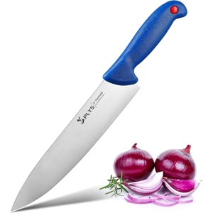 Plys Professional Chef Knife - Super Sharp Kitchen Knife - German High Carbon Stainless Steel Forged Knife - ABS Non-Slip Handle - Gift for Man