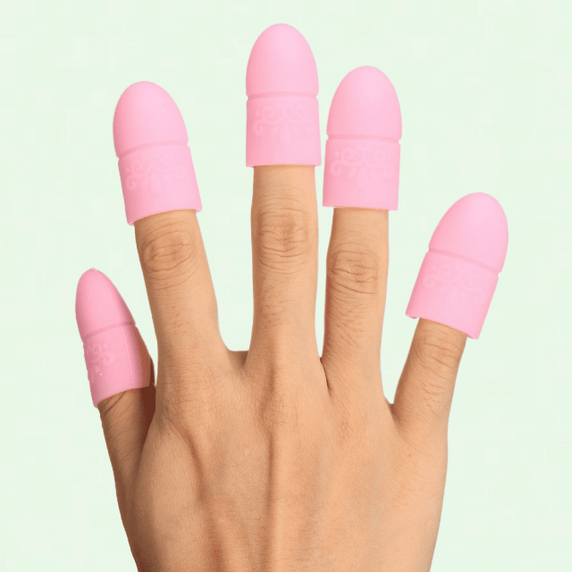 EIGTHTAIL Trousse de Vernis Gel pour Ongles - 10 Pcs Capuchons de Trempage et Tampons Détachants d'Acéton - Réutilisable et Durable - Rose
