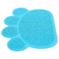 thumbnail image 1 of Cat Litter Box Mat, Anti-Slip 15.4X11.6In Cat Litter Mat With Paw Shape For Dogs For Cats For Small Pets Sky Blue,Green, 1 of 8
