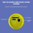 thumbnail image 4 of Graflsoa ZX-500 Wireless Bluetooth Microphone Speaker with USB Charging, High-Fidelity Karaoke Mic for Mobile Phones, Recording, and Singing, Available in Multiple Colors (Yellow), 4 of 7