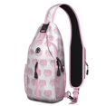 thumbnail image 1 of Watercolor Pig Print Sling Backpack Lightweight Crossbody Daypack with Cute Farm Animal Cartoon Pattern Abstract Floral and Artistic Design Funny and Aesthetic Anti-theft Travel Bag for Daily Use Outd, 1 of 6