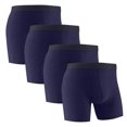 thumbnail image 1 of Plebaso Mens Cotton Underwear Long Leg Boxer Sports Briefs for Men Breathable Everyday Boxers Multipack, 1 of 5