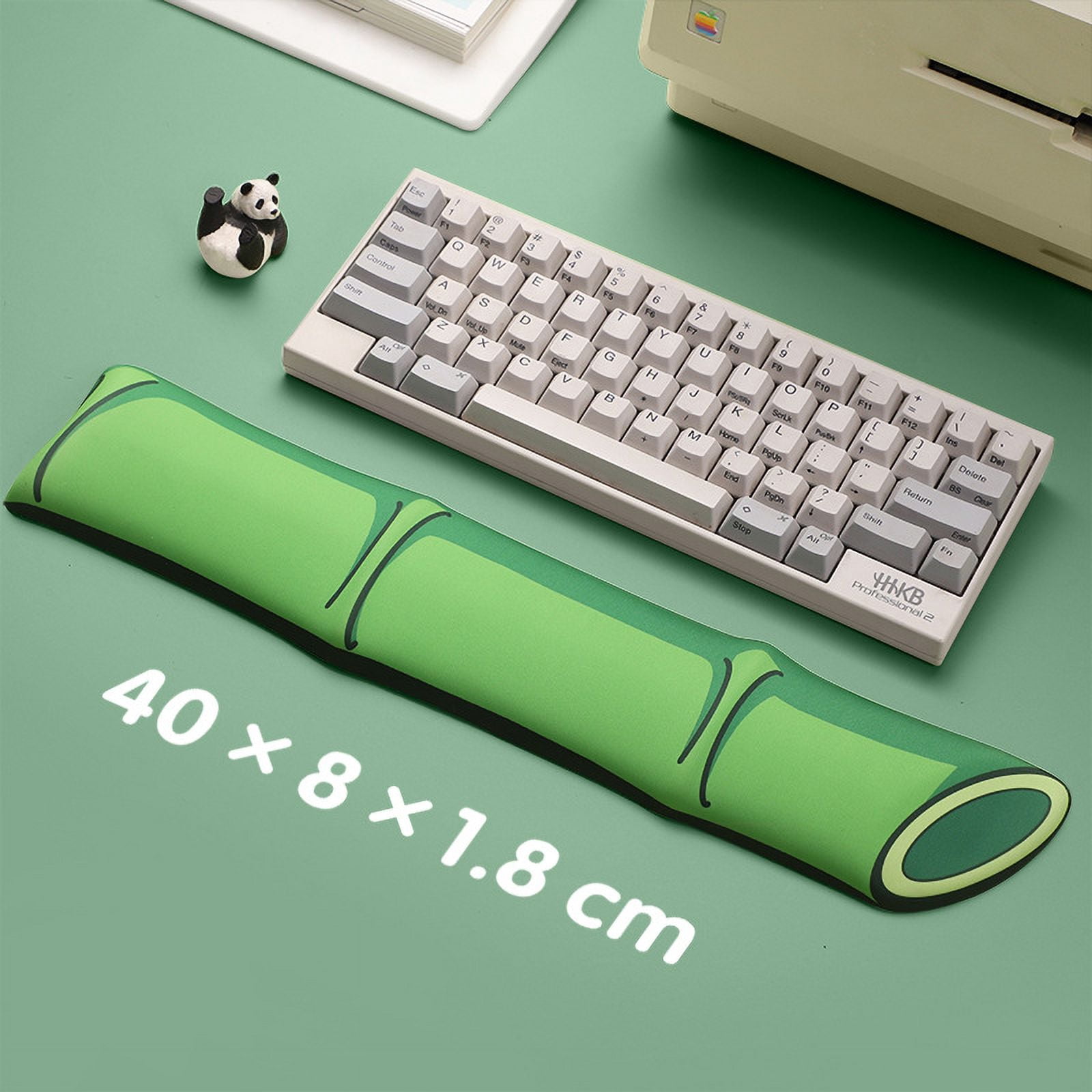 Little Bear Hall Bamboo Silicone Mouse Pad Memory Foam Keyboard Hand and Wrist Pad Oversized Mouse Pad
