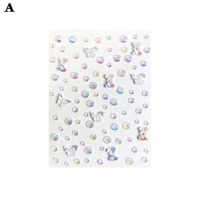 Eye Makeup Diamond Water Drop Diamond Broken Diamond Tear Diamond Stickers Self-Adhesive Tear Mole Makeup Flash Diamond Jewelry Creative Makeup Face Stickers Diamond