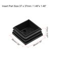 thumbnail image 2 of Unique Bargains Plastic Plug End Caps 38mm x 38mm Square Furniture Table Chair Legs 16Pcs, 2 of 5