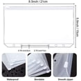 thumbnail image 3 of ZTTD 8PCS A5 Binder Pocket Money Saving Challenge Binder Cash Envelope, 6 Hole Clear Zipper Pouch Folders A5 Planner Journal Inserts for Budgeting, Waterproof PVC Loose Leaf Filing Bags, 3 of 5