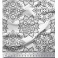 thumbnail image 1 of Soimoi polyester Crepe Fabric Floral Mandala Fabric Prints By Yard 52 Inch Wide, 1 of 3