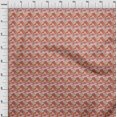 thumbnail image 4 of oneOone Viscose Chiffon Maroon Fabric Leaves Craft Projects Decor Fabric Printed By The Yard 42 Inch Wide, 4 of 5
