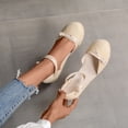 thumbnail image 4 of Weiqiqre Sandales à Enfiler pour Femmes Offres, Chaussures d'Été pour Dames à Plateforme à Talon Compensé à Bout Fermé Sandales Décontractées pour Femmes Rabais, 4 of 9