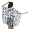 thumbnail image 4 of Moomaya Open Front Printed Shrug Printed Kimono Sleeve Beach Cover Up For Women, 4 of 5