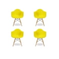 thumbnail image 1 of Eiffel  Bucket Chair for Kids in Yellow Color - Set of 4, 1 of 2