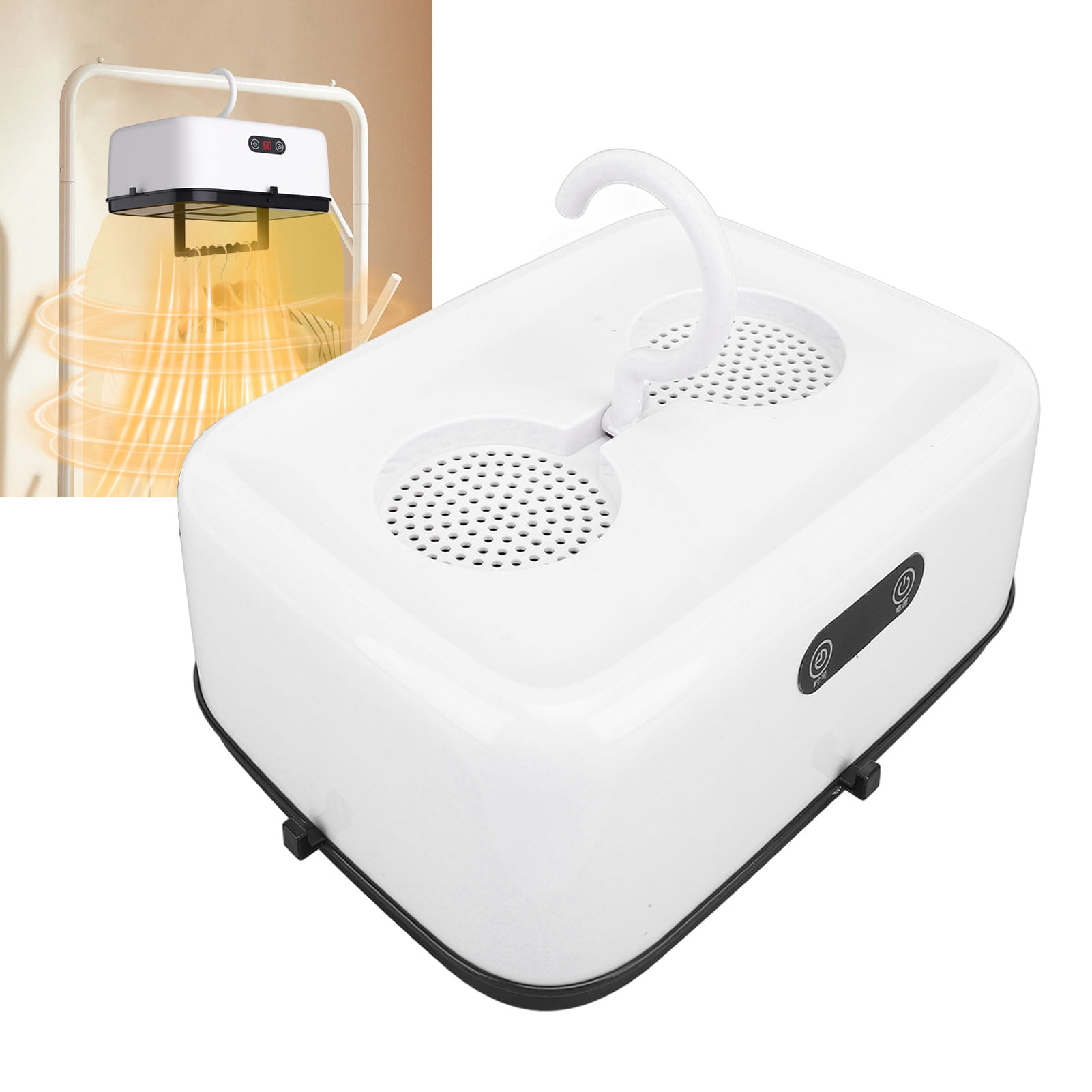 600W Portable Clothes Dryer with Compact Foldable Design, Mini Dryer, Electric Dryer, Small Dryerfor Kids Underwear Delicates Laundry with Timer