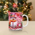 thumbnail image 4 of TIMIFIS Mug Lettering Christmas Mug Inflated Snowman Mug, Santa Mug Press Puffy 15oz 11oz Coffe Kitchen Appliances, 4 of 5