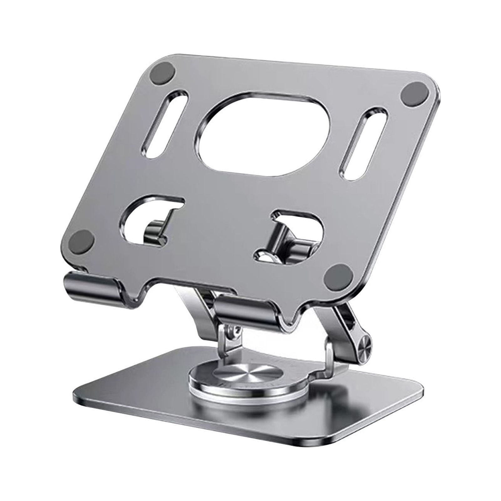 Cell Phone Stand Tablet and Cell Phone Desktop Stand with 360° Rotating Base,Foldable and Liftable Aluminum Stand,Universal Supporting 4-12.9 Inch Laptop/Tablets /Mobile Phone Stand for Tablet