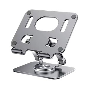 Cell Phone Stand Tablet and Cell Phone Desktop Stand with 360° Rotating Base,Foldable and Liftable Aluminum Stand,Universal Supporting 4-12.9 Inch Laptop/Tablets /Mobile Phone Stand for Tablet