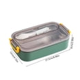 thumbnail image 3 of ZZkhGO Stainless Steel Lunch Box, 700ml Plastic Bento Box with Removable Liner, Leak Proof Lunch Container for Children Adults, 3 of 6